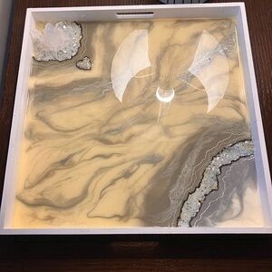 Elegant Marble Resin Serving Trays